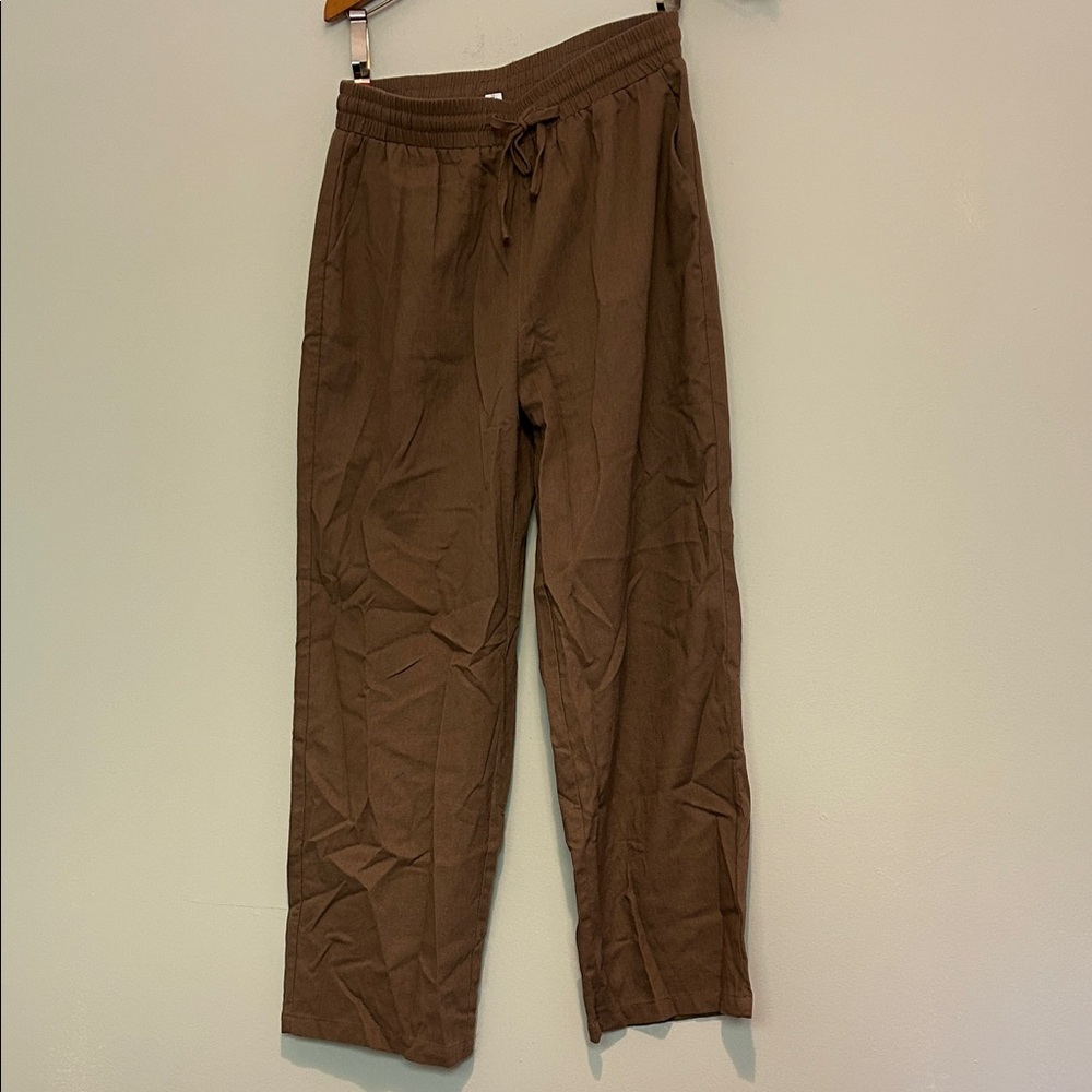 Linen Brown Pants